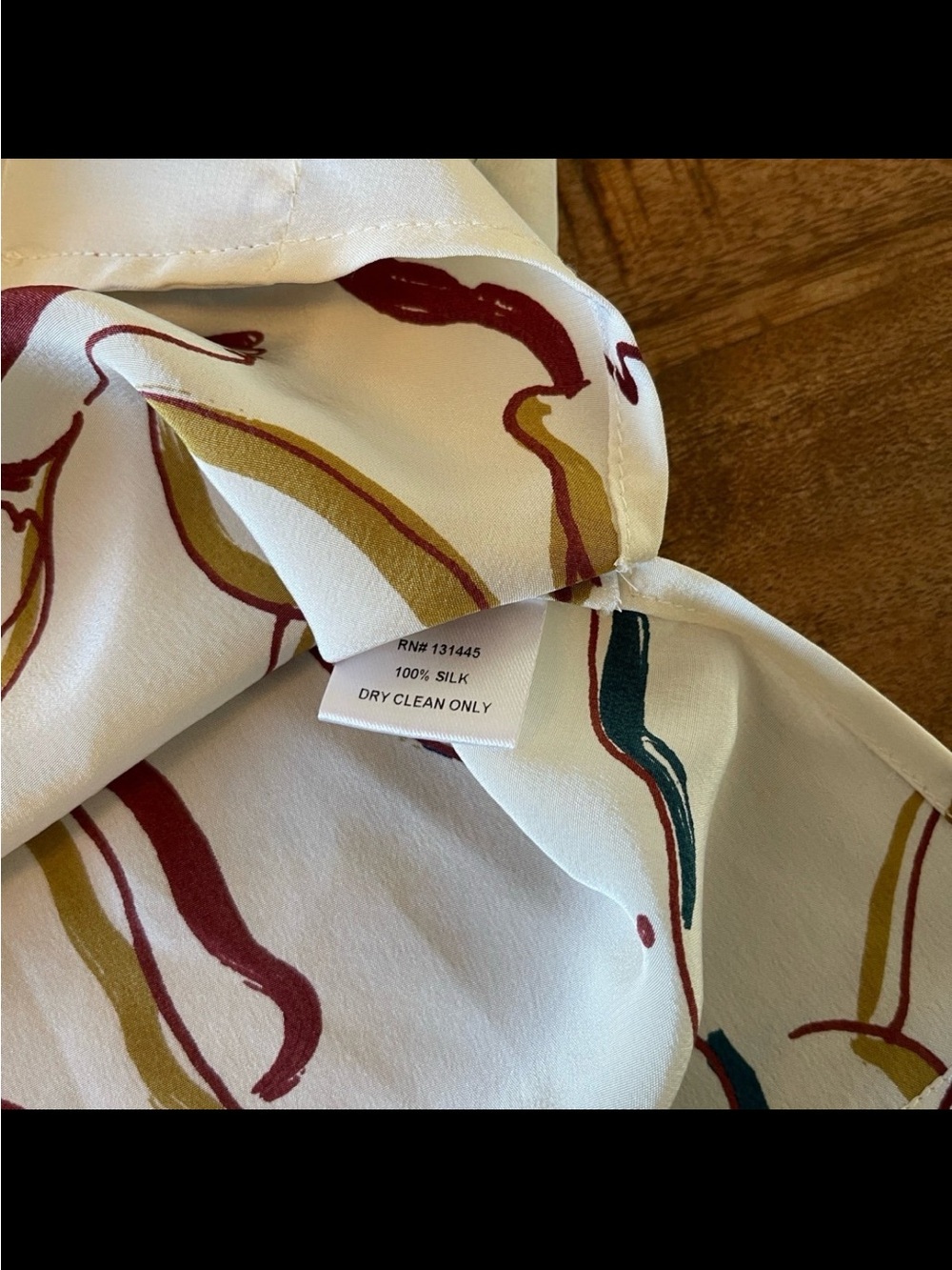 WHiT Silk ADA Tee Medium Abstract Art Boxy Minimalist Art to Wear - Picture 4 of 7
